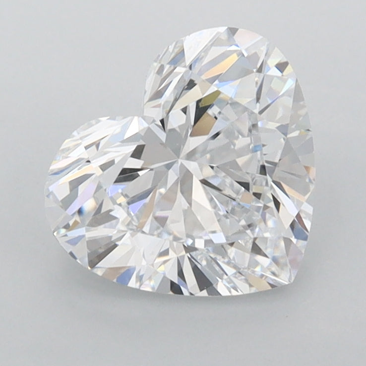 1.56 Carat Heart Shaped, Ideal Cut, D Color, VVS1 Clarity, IGI Certified Lab Grown Diamond