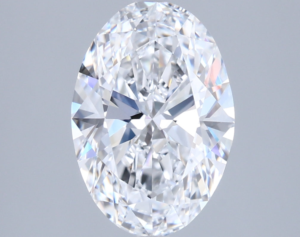 2.18 Carat Oval Shaped, Ideal Cut, D Color, IF Clarity, IGI Certified Lab Grown Diamond