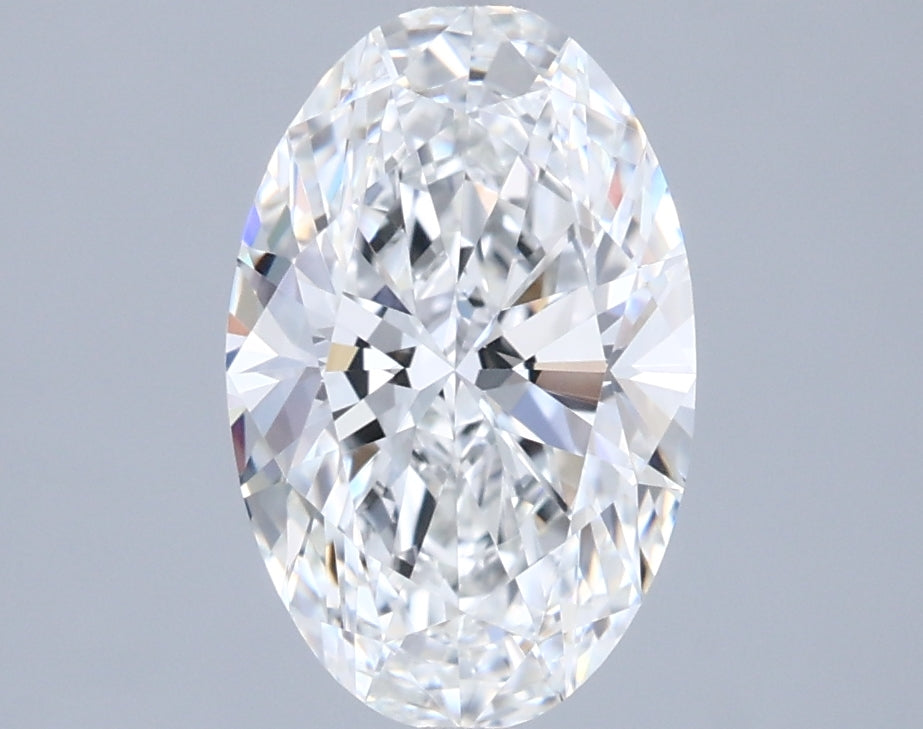 1.50 Carat Oval Shaped, Ideal Cut, E Color, IF Clarity, IGI Certified Lab Grown Diamond