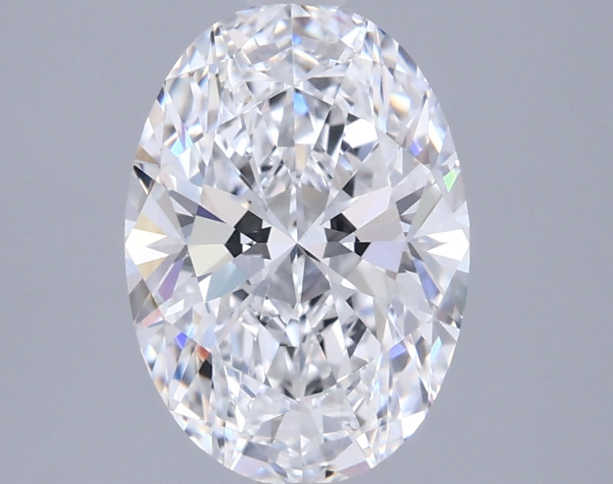 2.01 Carat Oval Shaped, Ideal Cut, D Color, IF Clarity, IGI Certified Lab Grown Diamond