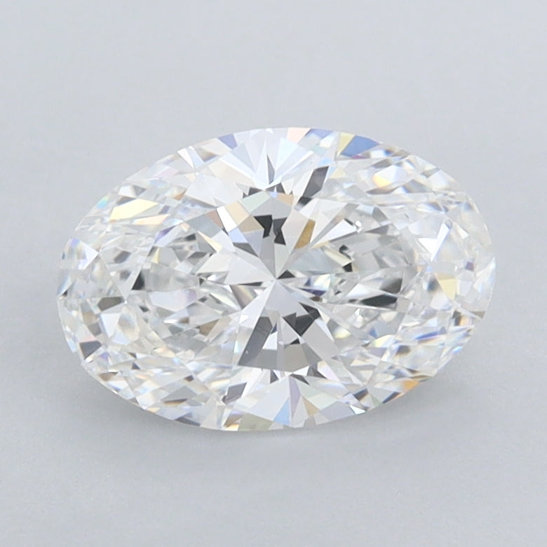 1.18 Carat Oval Shaped, Ideal Cut, D Color, FL Clarity, IGI Certified Lab Grown Diamond