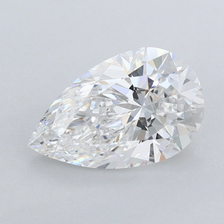 1.01 Carat Pear Shaped, Excellent Cut, D Color, IF Clarity, IGI Certified Lab Grown Diamond