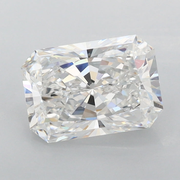 1.35 Carat Radiant Shaped, Excellent Cut, D Color, FL Clarity, IGI Certified Lab Grown Diamond