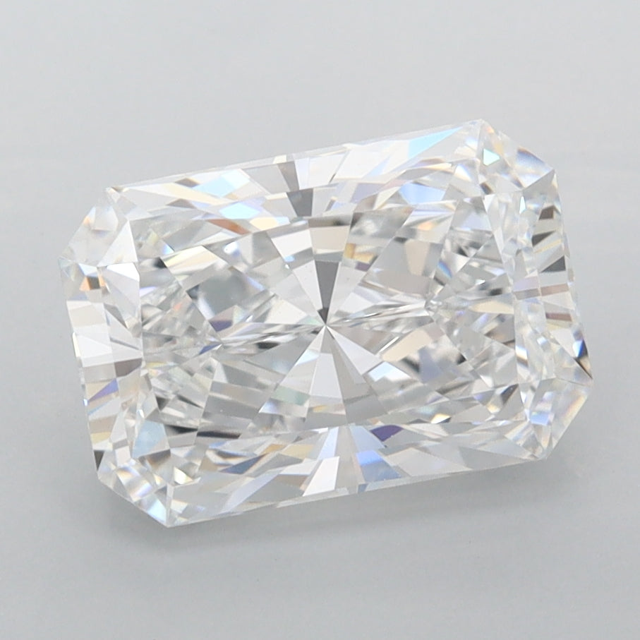 2.54 Carat Radiant Shaped, Ideal Cut, D Color, FL Clarity, IGI Certified Lab Grown Diamond