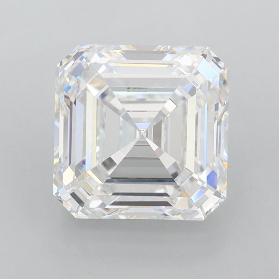 2.81 Carat Asscher Shaped, Ideal Cut, D Color, FL Clarity, IGI Certified Lab Grown Diamond