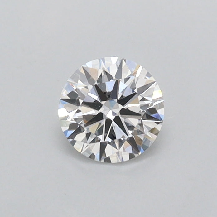 0.38 Carat Round Shaped, Ideal Cut, D Color, VVS2 Clarity, IGI Certified Lab Grown Diamond