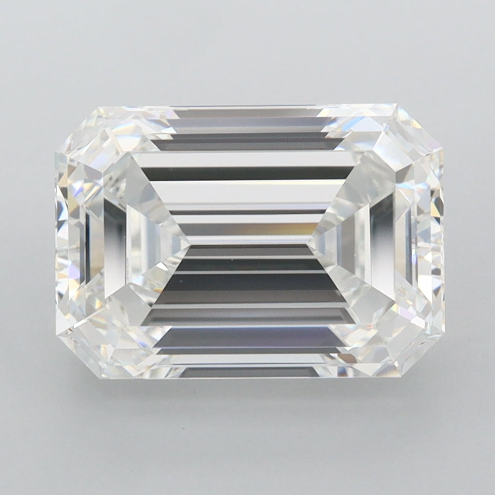 3.64 Carat Emerald Shaped, Ideal Cut, E Color, FL Clarity, IGI Certified Lab Grown Diamond