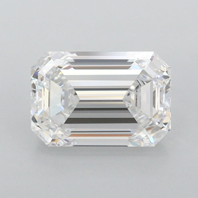 1.01 Carat Emerald Shaped, Ideal Cut, D Color, FL Clarity, IGI Certified Lab Grown Diamond