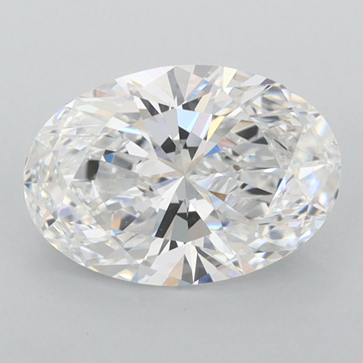 1.29 Carat Oval Shaped, Ideal Cut, D Color, FL Clarity, IGI Certified Lab Grown Diamond