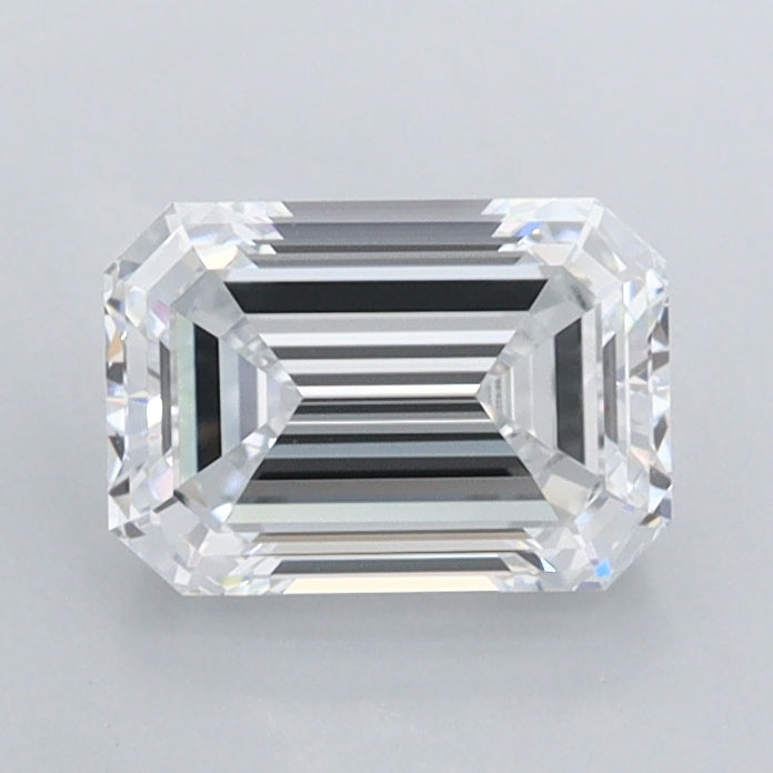 1.05 Carat Emerald Shaped, Ideal Cut, D Color, FL Clarity, IGI Certified Lab Grown Diamond