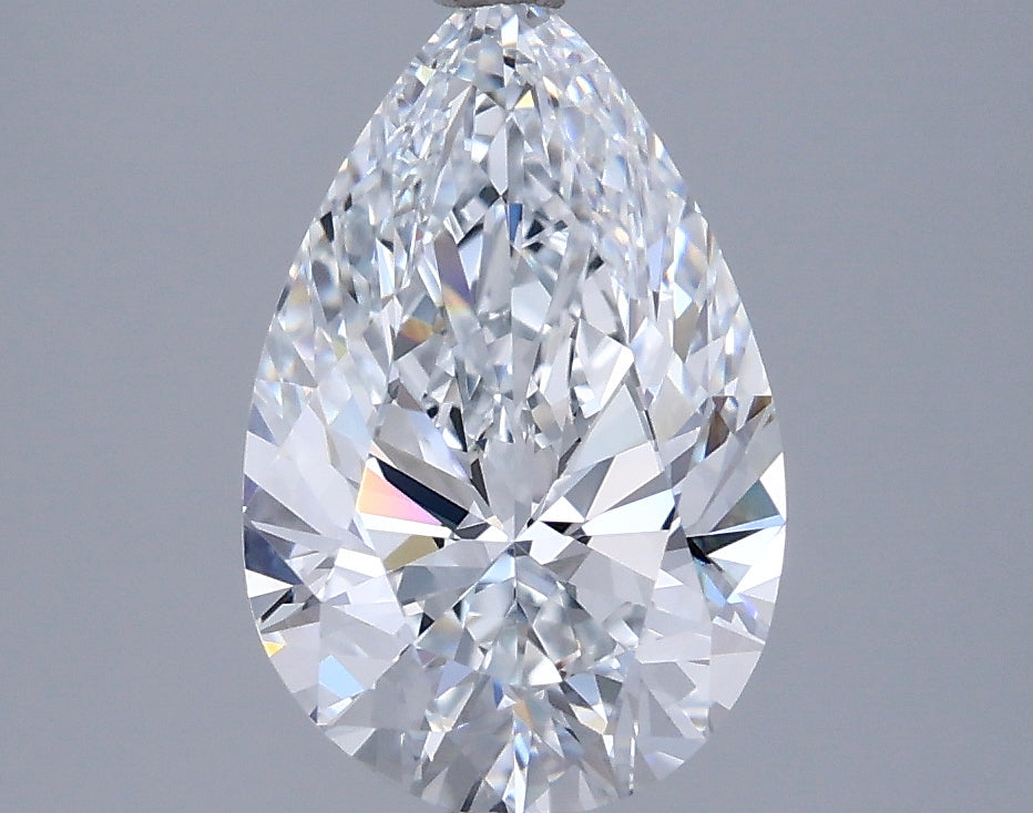 2.38 Carat Pear Shaped, Ideal Cut, E Color, VVS1 Clarity, IGI Certified Lab Grown Diamond