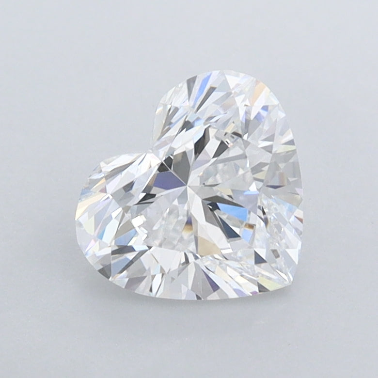 1.04 Carat Heart Shaped, Ideal Cut, D Color, IF Clarity, IGI Certified Lab Grown Diamond