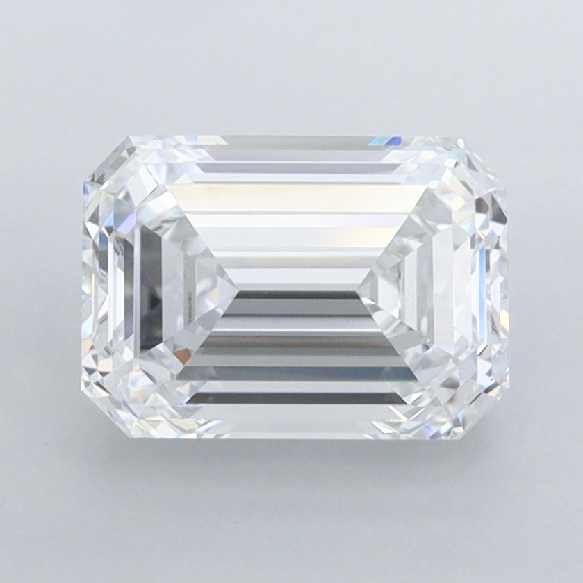 2.02 Carat Emerald Shaped, Ideal Cut, D Color, FL Clarity, IGI Certified Lab Grown Diamond
