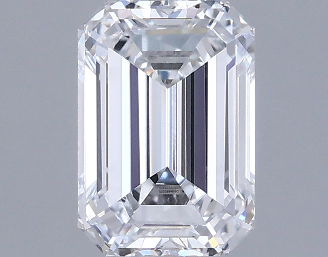 1.44 Carat Emerald Shaped, Ideal Cut, D Color, VVS1 Clarity, IGI Certified Lab Grown Diamond
