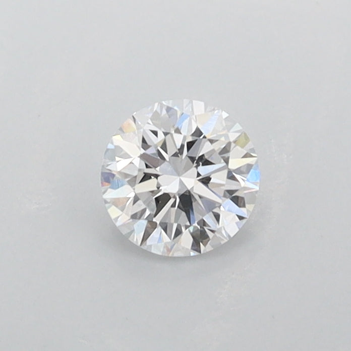 0.32 Carat Round Shaped, Excellent Cut, D Color, VVS2 Clarity, IGI Certified Lab Grown Diamond