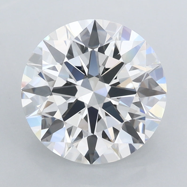 2.12 Carat Round Shaped, Ideal Cut, D Color, FL Clarity, IGI Certified Lab Grown Diamond