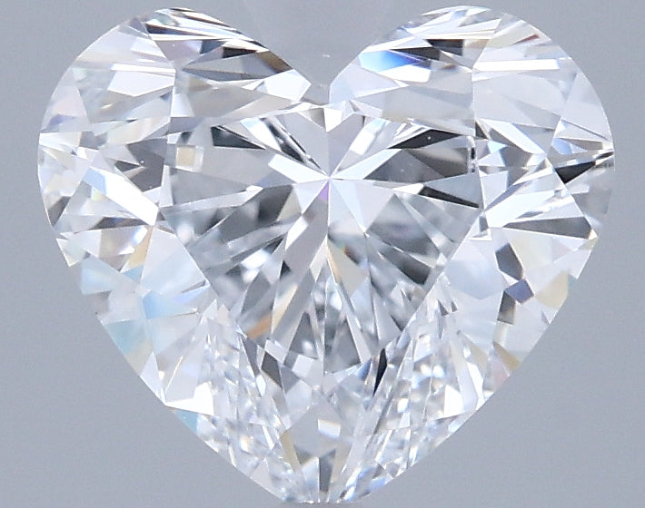 2.15 Carat Heart Shaped, Ideal Cut, D Color, VVS1 Clarity, IGI Certified Lab Grown Diamond