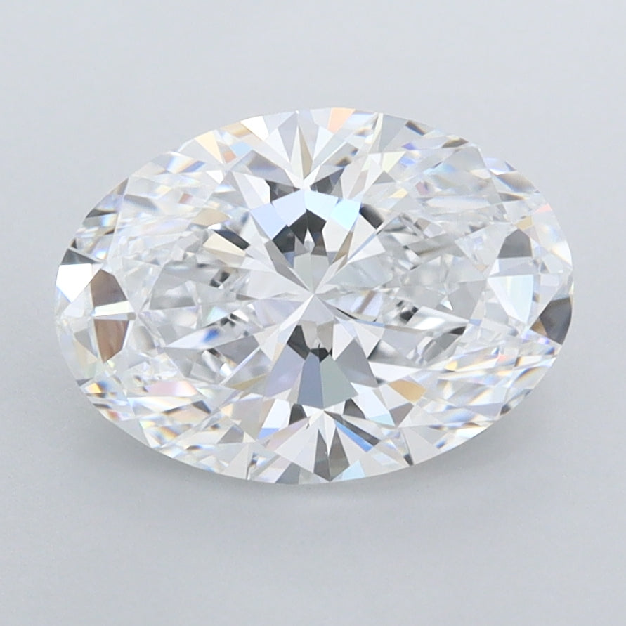 2.18 Carat Oval Shaped, Ideal Cut, D Color, IF Clarity, IGI Certified Lab Grown Diamond