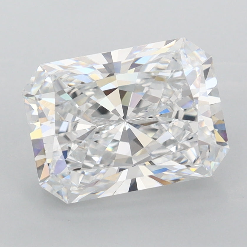 2.30 Carat Radiant Shaped, Ideal Cut, D Color, FL Clarity, IGI Certified Lab Grown Diamond