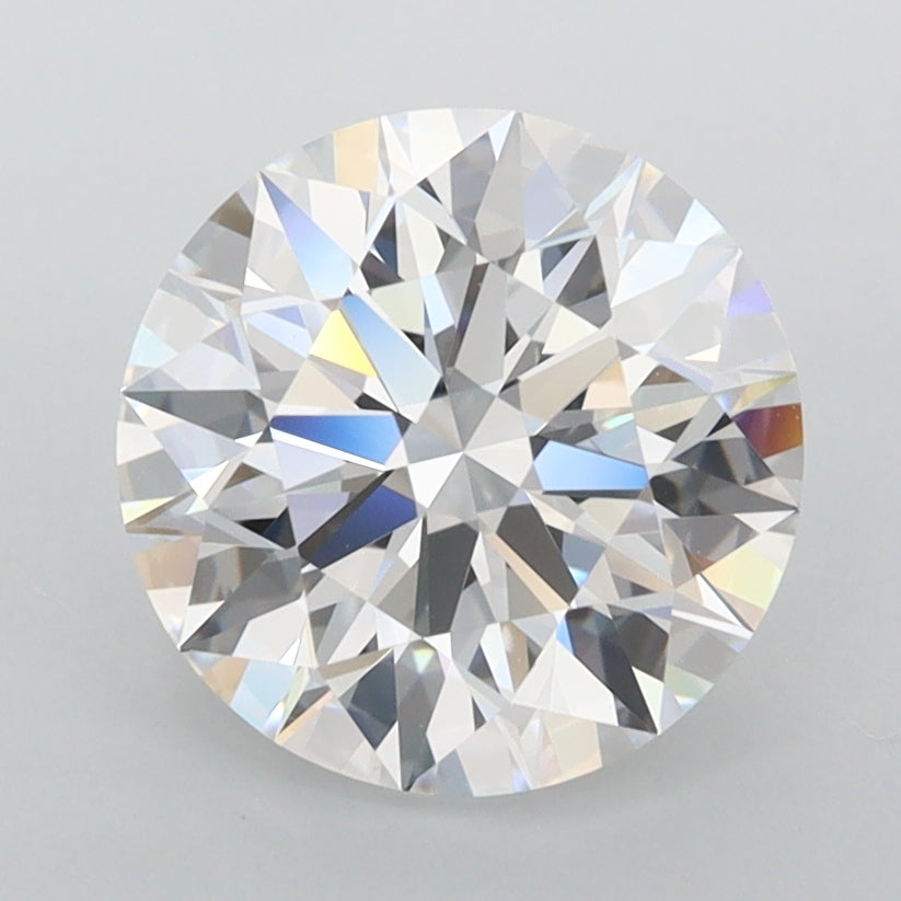 2.45 Carat Round Shaped, Ideal Cut, D Color, FL Clarity, IGI Certified Lab Grown Diamond