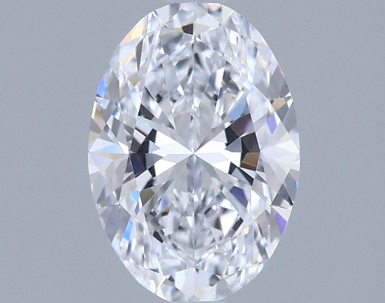 0.88 Carat Oval Shaped, Ideal Cut, D Color, VVS2 Clarity, IGI Certified Lab Grown Diamond
