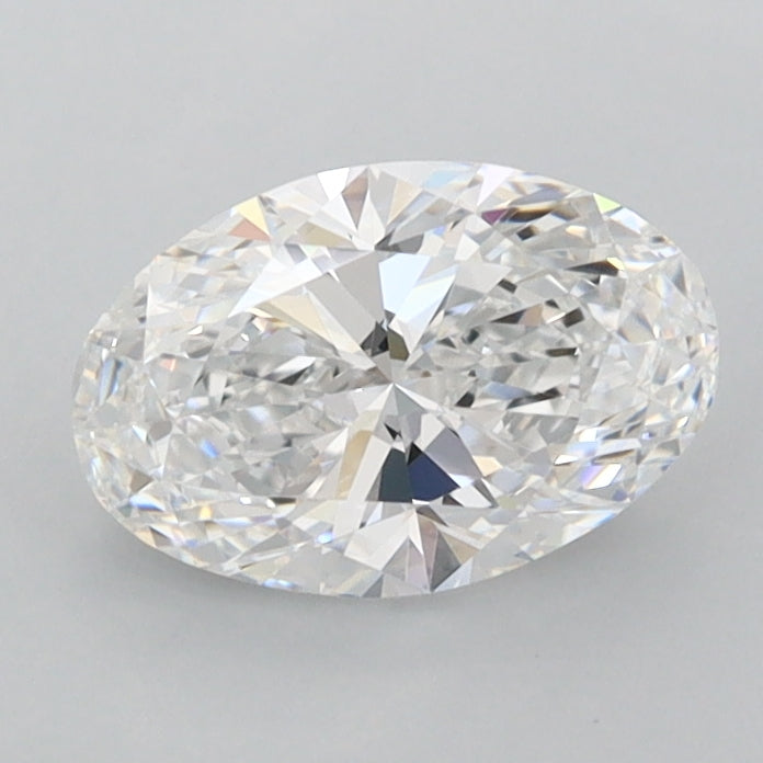 0.98 Carat Oval Shaped, Ideal Cut, E Color, FL Clarity, IGI Certified Lab Grown Diamond
