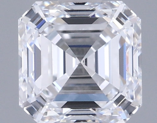 0.98 Carat Asscher Shaped, Ideal Cut, D Color, VVS2 Clarity, IGI Certified Lab Grown Diamond