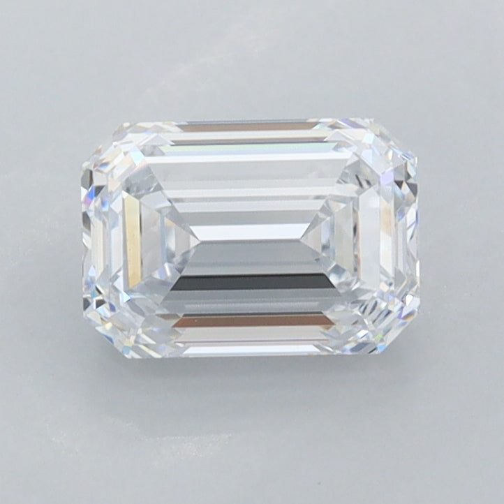 1.01 Carat Emerald Shaped, Ideal Cut, E Color, FL Clarity, IGI Certified Lab Grown Diamond