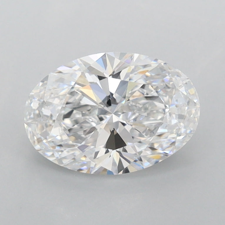 1.07 Carat Oval Shaped, Ideal Cut, D Color, FL Clarity, IGI Certified Lab Grown Diamond