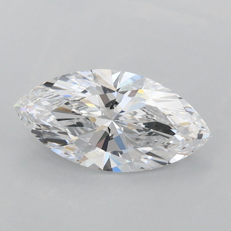 1.07 Carat Marquise Shaped, Ideal Cut, D Color, FL Clarity, IGI Certified Lab Grown Diamond