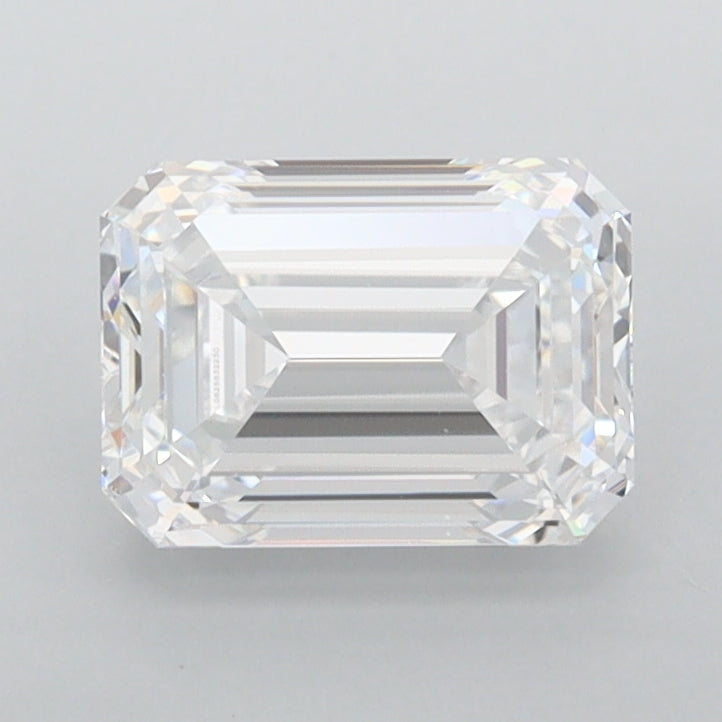 1.43 Carat Emerald Shaped, Ideal Cut, D Color, VVS1 Clarity, IGI Certified Lab Grown Diamond