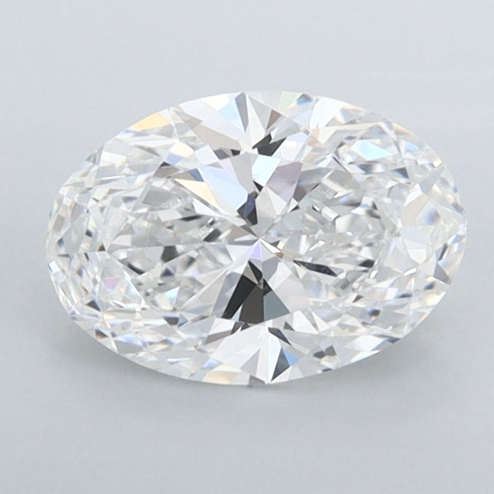 1.02 Carat Oval Shaped, Ideal Cut, D Color, FL Clarity, IGI Certified Lab Grown Diamond