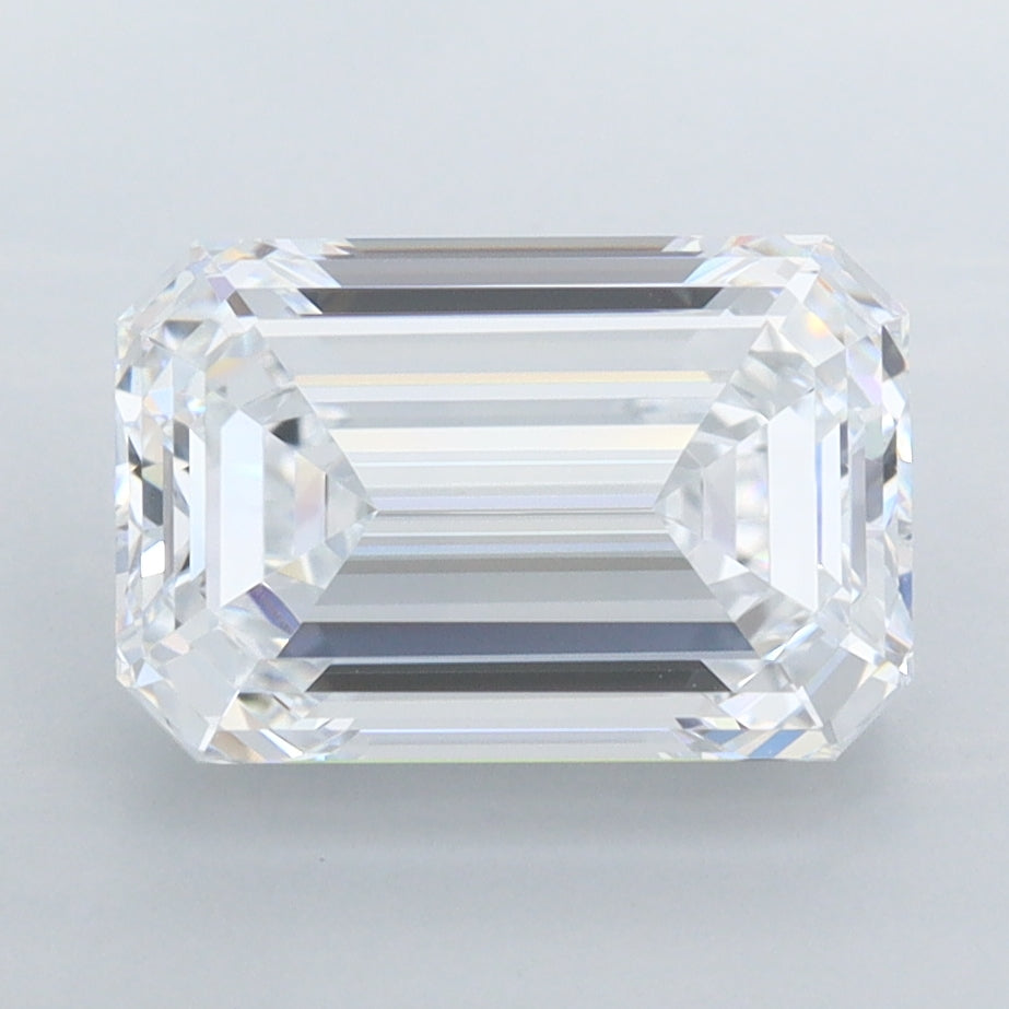 2.91 Carat Emerald Shaped, Ideal Cut, D Color, VVS1 Clarity, IGI Certified Lab Grown Diamond