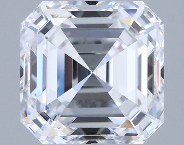 2.08 Carat Asscher Shaped, Ideal Cut, D Color, VVS1 Clarity, IGI Certified Lab Grown Diamond