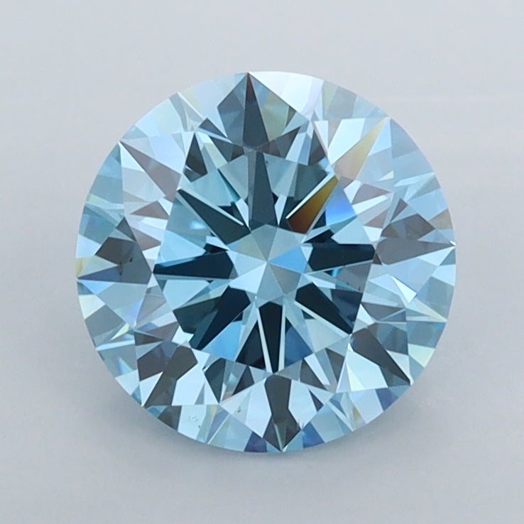 1.47 Carat Round Shaped, Ideal Cut, VVS1 Clarity, IGI Certified Lab Grown Diamond