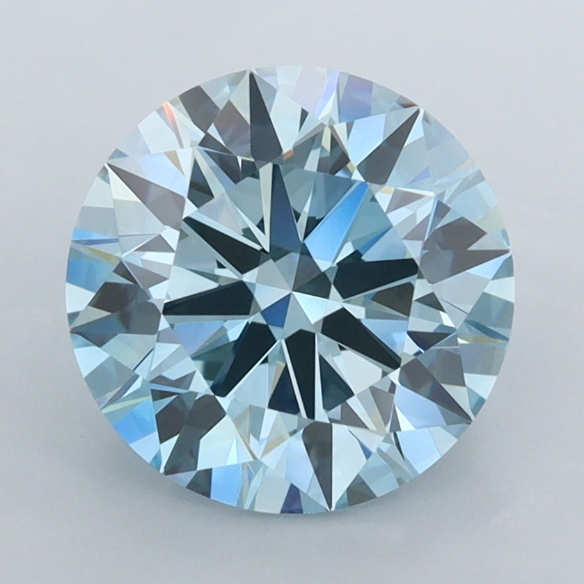 2.56 Carat Round Shaped, Ideal Cut, VVS1 Clarity, IGI Certified Lab Grown Diamond