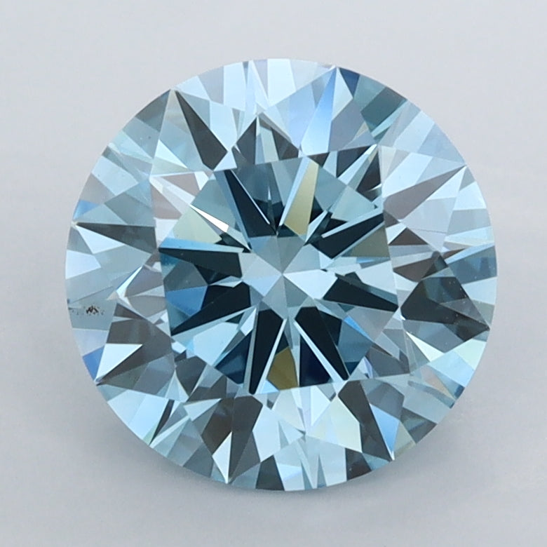 2.25 Carat Round Shaped, Ideal Cut, VVS2 Clarity, IGI Certified Lab Grown Diamond