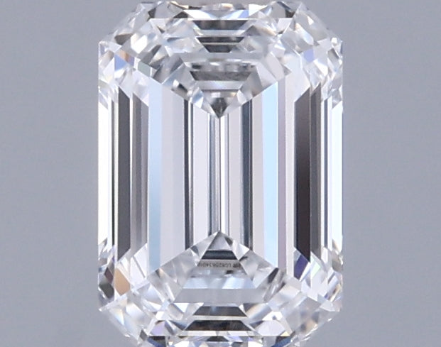 0.96 Carat Emerald Shaped, Ideal Cut, D Color, VVS1 Clarity, IGI Certified Lab Grown Diamond