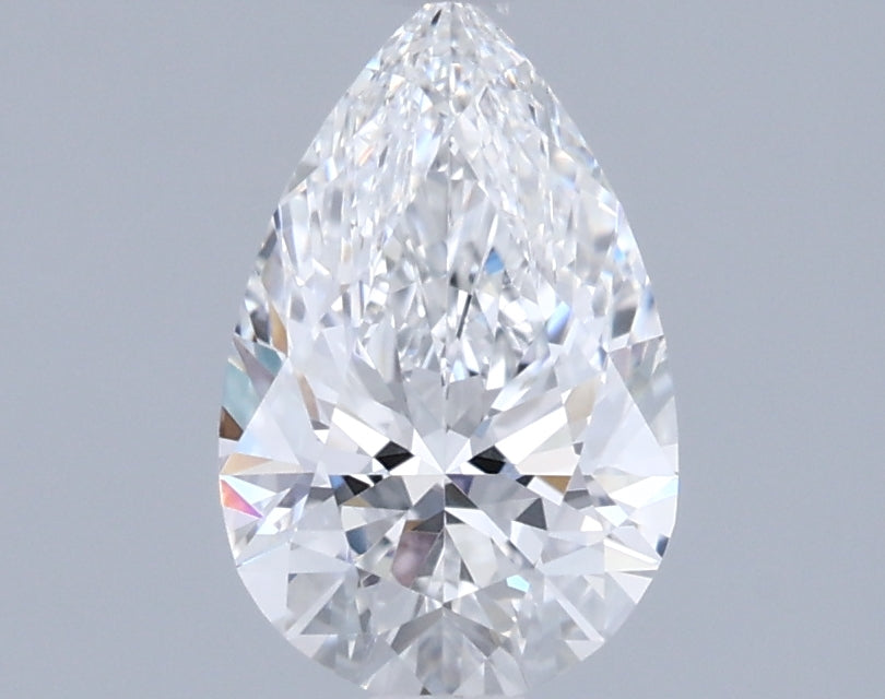 0.95 Carat Pear Shaped, Excellent Cut, D Color, VVS1 Clarity, IGI Certified Lab Grown Diamond