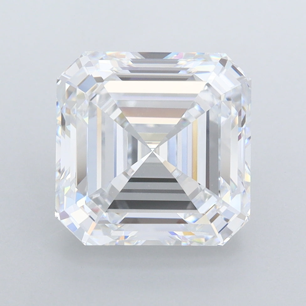 3.50 Carat Asscher Shaped, Excellent Cut, E Color, VVS1 Clarity, IGI Certified Lab Grown Diamond