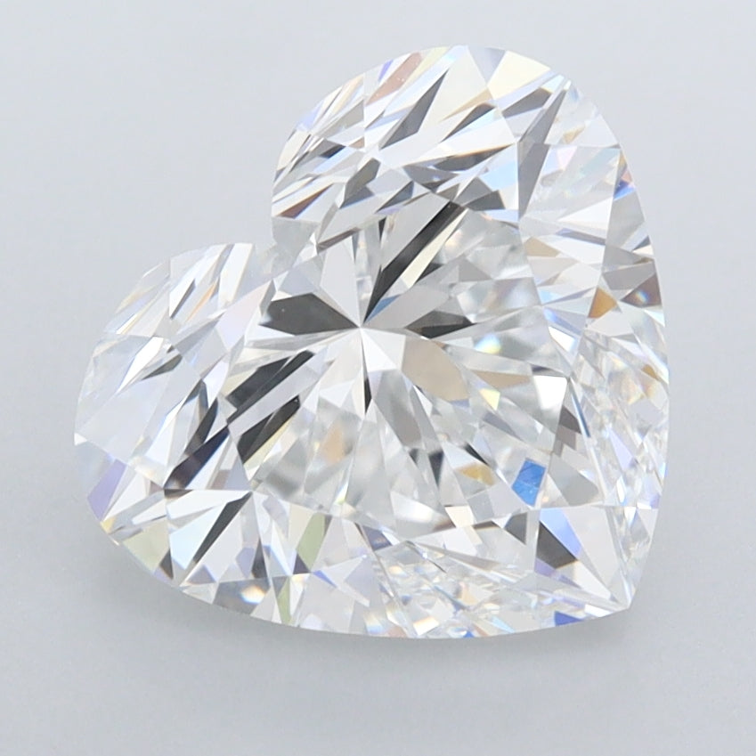 3.12 Carat Heart Shaped, Ideal Cut, D Color, VVS1 Clarity, IGI Certified Lab Grown Diamond