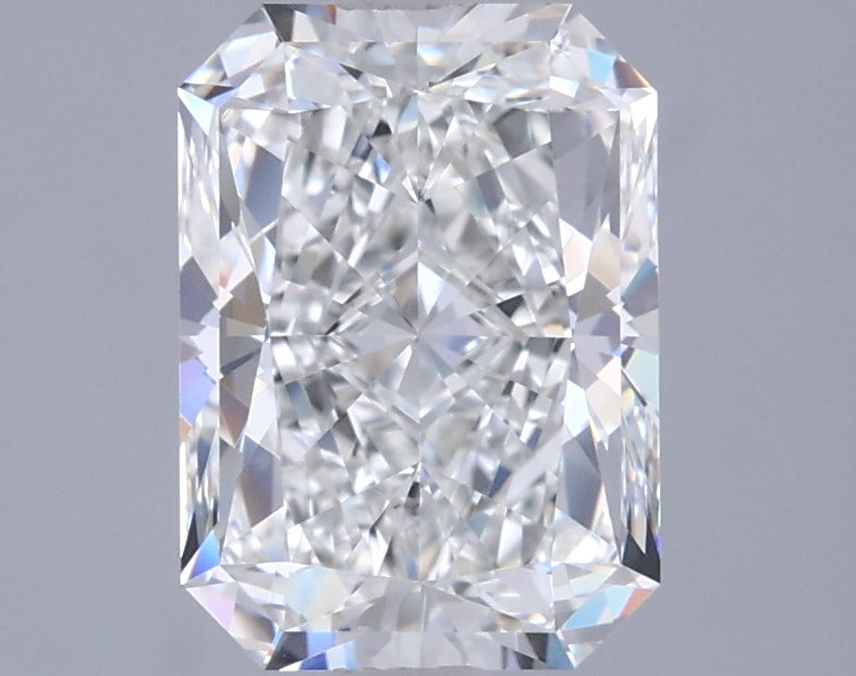 2.02 Carat Radiant Shaped, Ideal Cut, F Color, VVS1 Clarity, IGI Certified Lab Grown Diamond