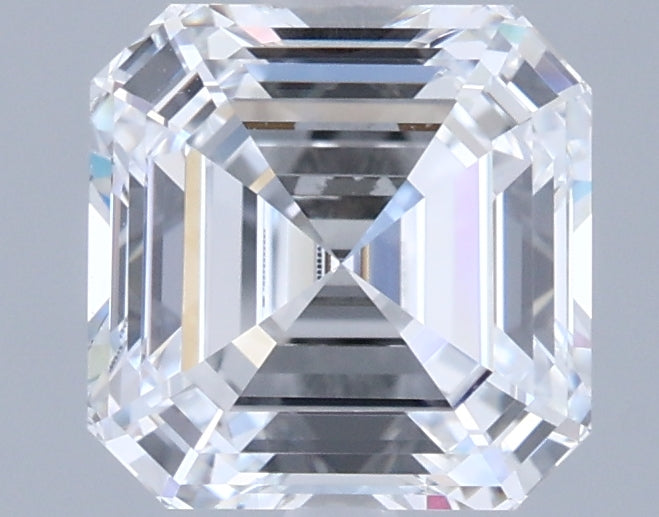 1.90 Carat Asscher Shaped, Ideal Cut, D Color, VVS1 Clarity, IGI Certified Lab Grown Diamond