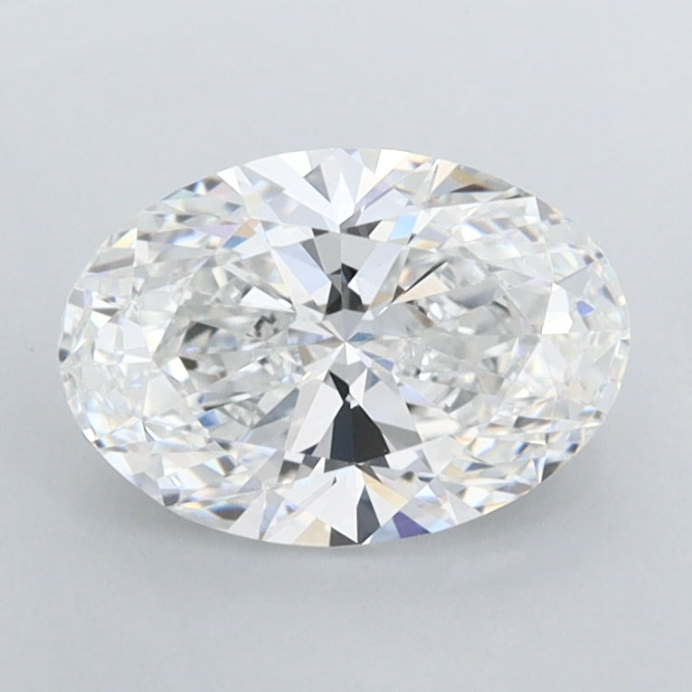 1.24 Carat Oval Shaped, Ideal Cut, E Color, FL Clarity, IGI Certified Lab Grown Diamond