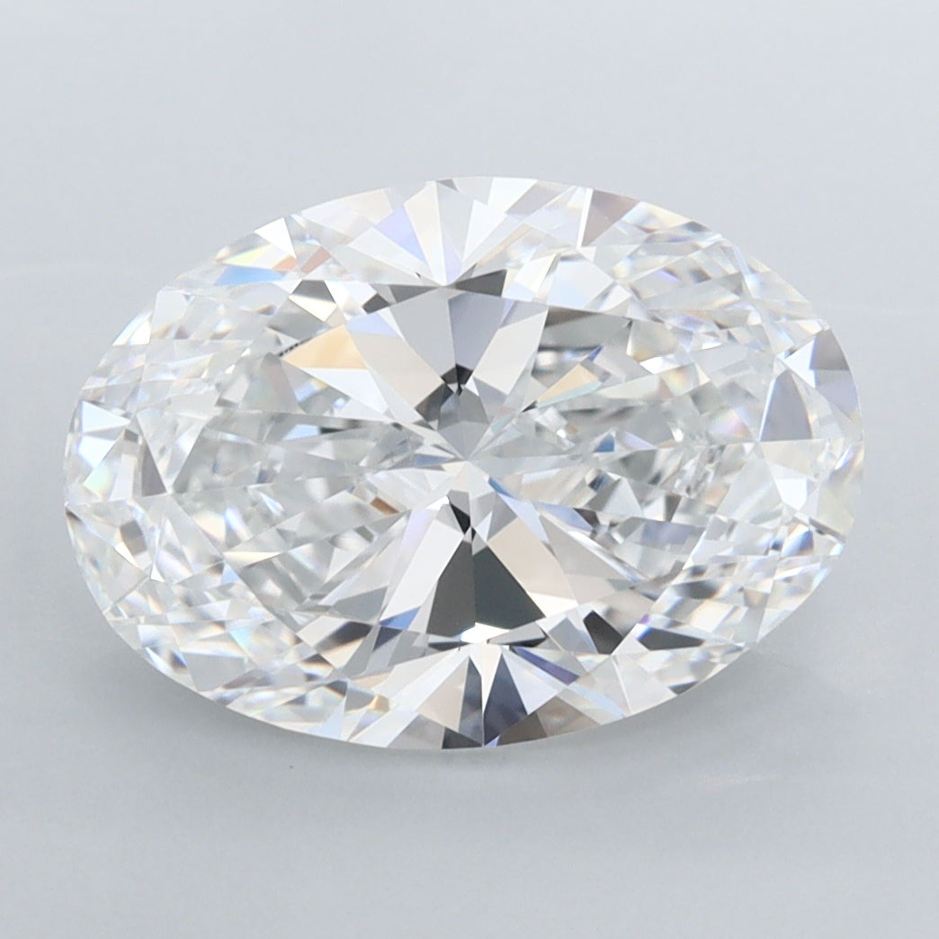 3.54 Carat Oval Shaped, Ideal Cut, D Color, FL Clarity, IGI Certified Lab Grown Diamond