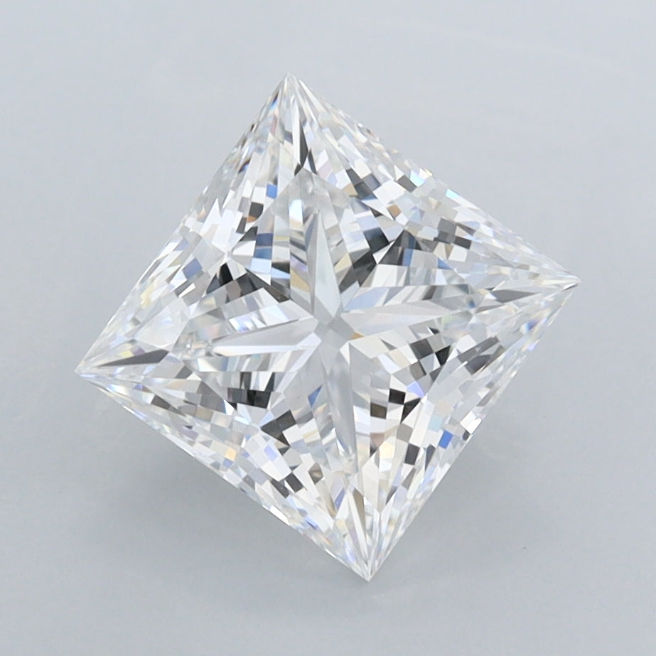 1.99 Carat Princess Shaped, Ideal Cut, D Color, FL Clarity, IGI Certified Lab Grown Diamond