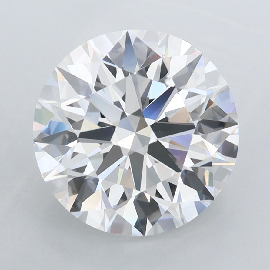 2.97 Carat Round Shaped, Ideal Cut, D Color, FL Clarity, IGI Certified Lab Grown Diamond