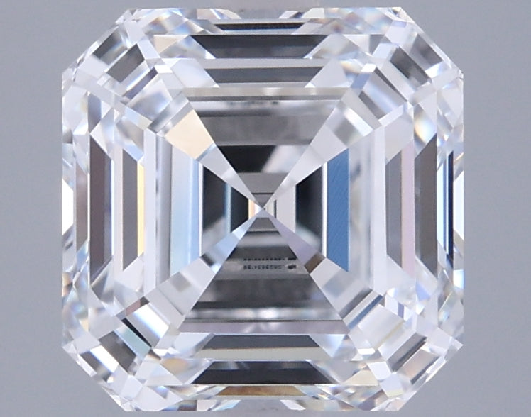 2.76 Carat Asscher Shaped, Ideal Cut, D Color, VVS1 Clarity, IGI Certified Lab Grown Diamond