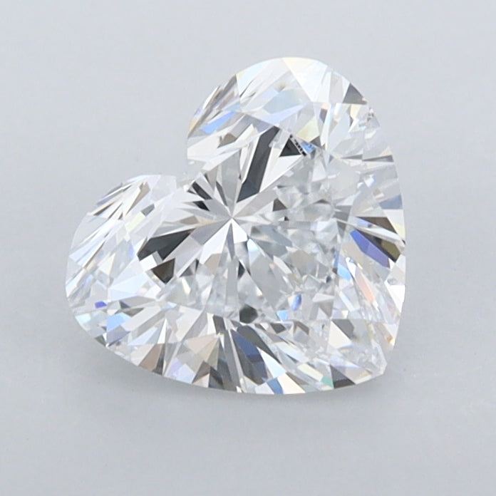 1.06 Carat Heart Shaped, Ideal Cut, D Color, IF Clarity, IGI Certified Lab Grown Diamond