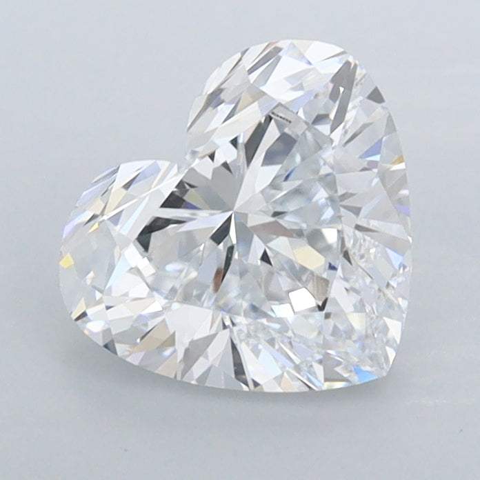 1.32 Carat Heart Shaped, Ideal Cut, D Color, VVS1 Clarity, IGI Certified Lab Grown Diamond